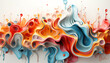 © Riverland Studio - modern abstract multicolor structure, music background with fluid curved shapes