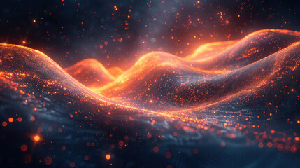 Wall Mural - digital transformation wave, ushering in a new era of technology excellence and unparalleled opportu