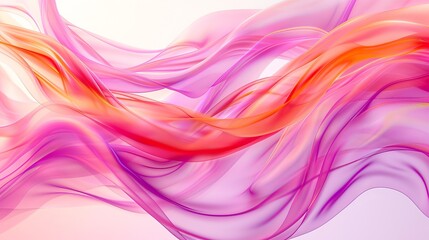 Wall Mural - Silky waves define this abstract art design background, offering a sense of fluidity and elegance.