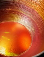 Wall Mural - Vbrant image with a polished copper surface that gleams with a rich, reddish-gold hue