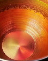 Wall Mural - Vbrant image with a polished copper surface that gleams with a rich, reddish-gold hue