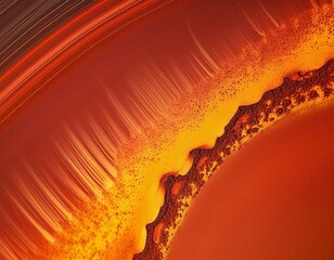 Wall Mural - Vbrant image with a polished copper surface that gleams with a rich, reddish-gold hue