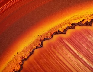 Wall Mural - Vbrant image with a polished copper surface that gleams with a rich, reddish-gold hue
