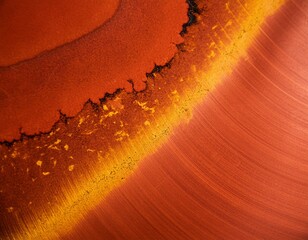 Wall Mural - Vbrant image with a polished copper surface that gleams with a rich, reddish-gold hue