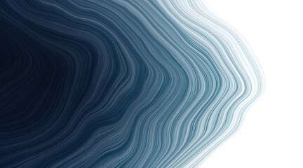abstract watercolor paint background dark blue gradient color with fluid curve lines texture and whi