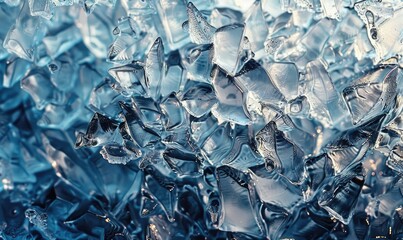 Textured ice layer background, ice patterned