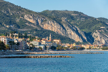 Wall Mural - the city of menton on the french riviera