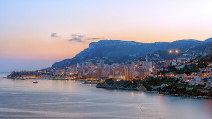 Wall Mural - The Principality of Monaco on the French Riviera