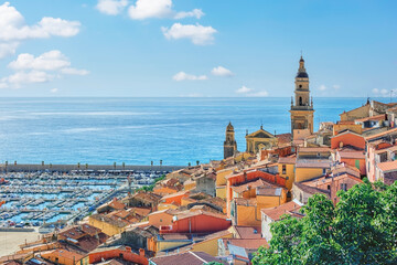 Wall Mural - the city of menton on the french riviera