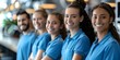 © Anastasiia - Diverse Cleaning Team in Uniform Smiling and Promoting Services for Cafe and Shoe Shop. Concept Cleaning Services, Uniformed Team, Promotional Photos, Diverse Staff, Business Marketing