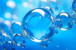 blue water bubbles comes to life in stunning detail. 