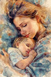 © Dolgren - Mother and Newborn Bonding Portrait, Mother's Day, a day dedicated to mothers.