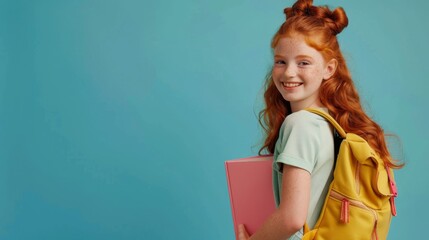 Poster - The Joyful Redhead Schoolgirl