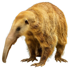 Poster - an antelope with a long tusk standing on a png background, a anteater isolated on transparent backgr