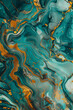 Abstract Teal and Gold Fluid Art   Stunning Marble Texture Liquid Design for Modern Decor