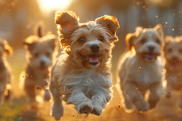 Poster - yorkshire terrier sitting on the ground