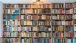 © mikhailberkut - Home Library with Diverse Book Collection and Ceiling Light Fixture