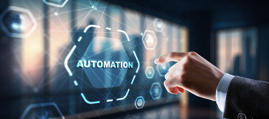 Wall Mural - automation technology industrial process workflow optimisation