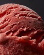 Vibrant Strawberry Ice Cream Detail