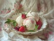 Strawberry Ice Cream with Berries