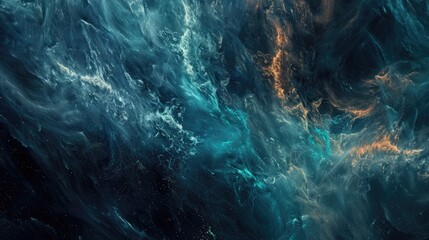 Wall Mural - Space Graphics. Colorful Abstract Galaxy Background with Supernatural Nebula and Starry Sky