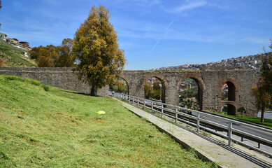 Wall Mural - Aqueducts located in Izmir, Turkey, were built during the Byzantine period.