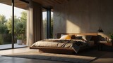 Fototapeta Kosmos - Luxury bedroom in a bright edition