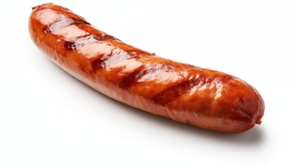 Wall Mural - sausage on a white background