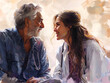 The Heartfelt Connection Between Doctor and Patient,
portrait of a couple