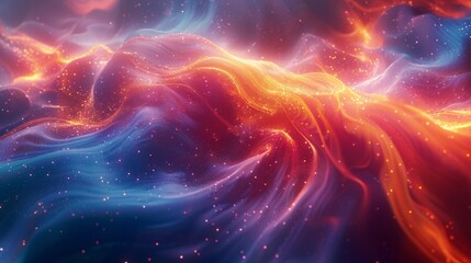 an array of holographic liquid patterns swirl and shift creating a dynamic energy display for a futuristic technology concept