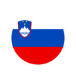 Round Slovenia flag icon