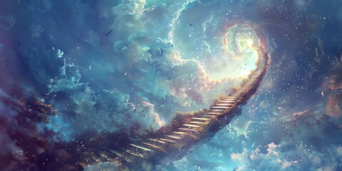 Wall Mural - wonderful stairway to heaven