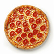 © Anna Studio - Pizza isolated on white background, online delivery from pizzeria, take away and fast food concept