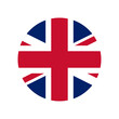 Round Great Britain flag icon