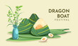 Dragon Boat Festival Poster Design template illustration