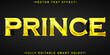© HUMA - Golden Prince Shiny Vector Fully Editable Smart Object Text Effect