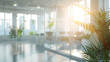 © @foxfotoco - Elegant Blurred Modern Office Interior with Panoramic Windows