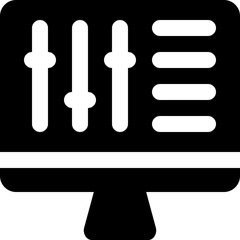 Sticker - audio editing icon