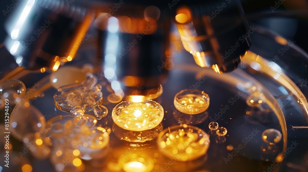 Embryologist studying early developmental stages of embryos, exploring ...