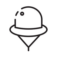 Sticker - Cap Cowboy Hat Line Icon