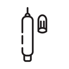 Canvas Print - Fabric Marker Pen Line Icon