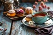aromatic tea and delectable sweets inviting food photography still life