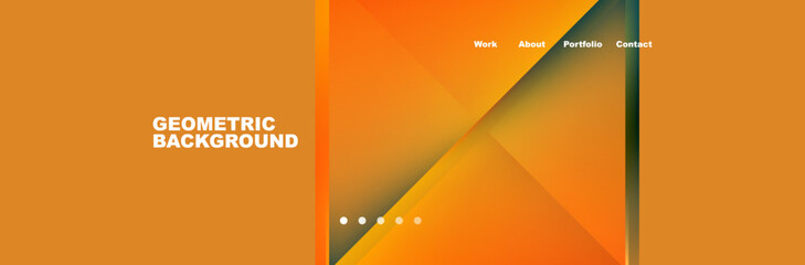 Triangle minimal web site page background design. Vector Illustration For Wallpaper, Banner, Background, Card, Book Illustration, landing page