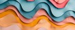 Colorful Abstract Waves in Smooth Gradient