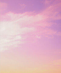 Wall Mural - pink sky and clouds background