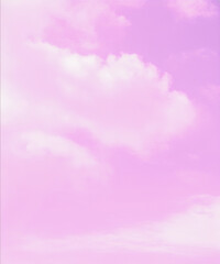 Wall Mural - pink sky and clouds background