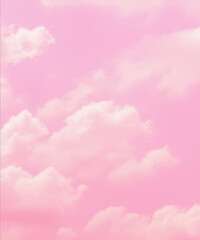 Wall Mural - pink sky and clouds background