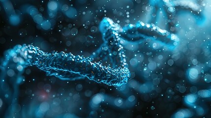 DNA gene background science helix cell genetic medical biotechnology biology bio. Technology gene DNA abstract molecule medicine blue 3D background research digital futuristic human concept health