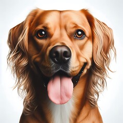 Wall Mural - A close up of a dog attractive has illustrative meaning has illustrative meaning card design illustrator.