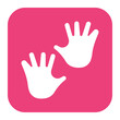 © SAMDesigning - Corrupt Handprint icon vector image. Can be used for Corruption.
